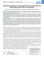 Professional Identification of Psychosocial Problems among Children from Ethnic Minority Groups: Room for Improvement