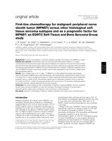 First-line chemotherapy for malignant peripheral nerve sheath tumor (MPNST) versus other histological soft tissue sarcoma subtypes and as a prognostic factor for MPNST: an EORTC Soft Tissue and Bone Sarcoma Group study