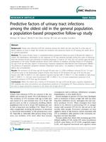 Predictive factors of urinary tract infections among the oldest old in the general population. a population-based prospective follow-up study