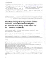 The effect of cognitive impairment on the predictive value of multimorbidity for the increase in disability in the oldest old: the Leiden 85-plus Study