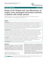 Design of the Verbiest trial: cost-effectiveness of surgery versus prolonged conservative treatment in patients with lumbar stenosis