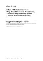Effects of Medication Review on Drug-Related Problems in Patients Using Automated Drug-Dispensing Systems A Pragmatic Randomized Controlled Study