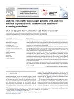 Diabetic retinopathy screening in patients with diabetes mellitus in primary care: Incentives and barriers to screening attendance