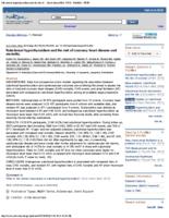 Subclinical Hyperthyroidism and the Risk of Coronary Heart Disease and Mortality