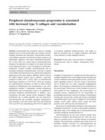 Peripheral chondrosarcoma progression is associated with increased type X collagen and vascularisation