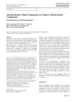 All-polyethylene tibial components are equal to metal-backed components: systematic review and meta-regression