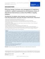 Effecting change in primary care management of respiratory conditions: a global scoping exercise and literature review of educational interventions to inform the IPCRG's E-Quality initiative