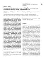 Secondary peripheral chondrosarcoma evolving from osteochondroma as a result of outgrowth of cells with functional EXT