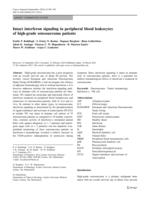 Intact interferon signaling in peripheral blood leukocytes of high-grade osteosarcoma patients