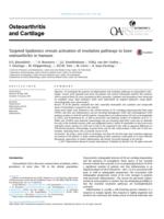 Targeted lipidomics reveals activation of resolution pathways in knee osteoarthritis in humans