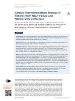 Cardiac Resynchronization Therapy in Patients With Heart Failure and Narrow QRS Complexes