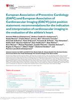 European Association of Preventive Cardiology (EAPC) and European Association of Cardiovascular Imaging (EACVI) joint position statement: recommendations for the indication and interpretation of cardiovascular imaging in the evaluation of the athlete's he