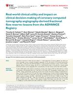 Real-world clinical utility and impact on clinical decision-making of coronary computed tomography angiography-derived fractional flow reserve: lessons from the ADVANCE Registry