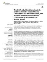 The BCR-ABL1 Inhibitors Imatinib and Ponatinib Decrease Plasma Cholesterol and Atherosclerosis, and Nilotinib and Ponatinib Activate Coagulation in a Translational Mouse Model