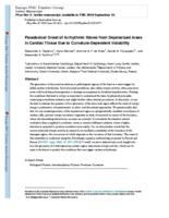 Paradoxical Onset of Arrhythmic Waves from Depolarized Areas in Cardiac Tissue Due to Curvature-Dependent Instability 0