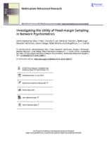 Investigating the utility of fixed-margin sampling in network psychometrics