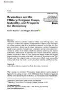 Revolutions and the military: endgame coups, instability, and prospects for democracy