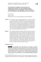 Outsource versus in-house. An identification of the organizational conditions influencing the choice for internal or external evaluators