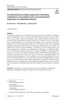 Conceptualizing consultation approaches: identifying combinations of consultation tools and analyzing their implications for stakeholder diversity