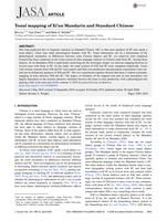 Tonal mapping of Xi’an Mandarin and Standard Chinese