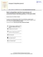 Bank competition and the transmission of unconventional monetary policy in the euro area