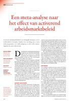 Een meta-analyse naar het effect van activerend arbeidsmarktbeleid