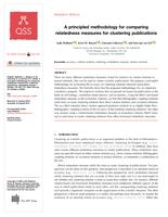 A principled methodology for comparing relatedness measures for clustering publications