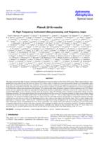 Planck 2018 results: III. High frequency instrument data processing and frequency maps