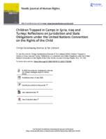 Children Trapped in Camps in Syria, Iraq and Turkey: Reflections on Jurisdiction and State Obligations under the United Nations Convention on the Rights of the Child