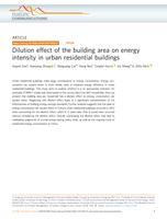 Dilution effect of the building area on energy intensity in urban residential buildings