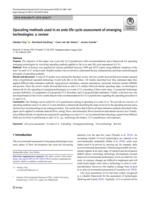 Upscaling methods used in ex ante life cycle assessment of emerging technologies: a review