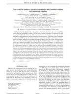 Time scales for nonlinear processes in preheating after multifield inflation with nonminimal couplings