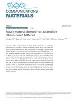 Future material demand for automotive lithium-based batteries