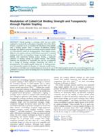 Modulation of Coiled-Coil Binding Strength and Fusogenicity through Peptide Stapling