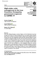 High-stakes crisis management in the Low Countries: comparing government responses to COVID-19