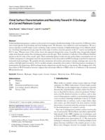 Chiral surface characterisation and reactivity toward H-D exchange of a curved platinum crystal