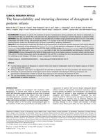 The bioavailability and maturing clearance of doxapram in preterm infants