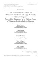 De la «Educación de Adultos» a la «Educación para todos, a lo largo de toda la vida» en Uruguay (From «Adult Education» to «a Lifelong Process of Education for Everybody» in Uruguay)