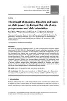 The impact of pensions, transfers and taxes on child poverty in Europe: the role of size, pro-poorness and child orientation