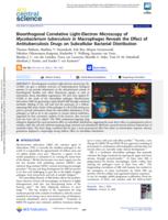 Bioorthogonal correlative light-electron microscopy of mycobacterium tuberculosis in macrophages reveals the effect of antituberculosis drugs on subcellular bacterial distribution