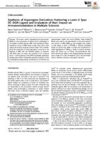 Synthesis of asparagine derivatives harboring a Lewis X type DC-SIGN ligand and evaluation of their impact on immunomodulation in multiple sclerosis