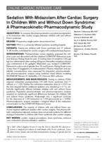 Sedation with midazolam after cardiac surgery in children with and without Down syndrome: a pharmacokinetic-pharmacodynamic study