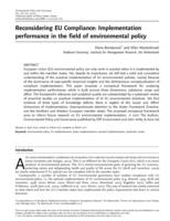 Reconsidering EU Compliance: Implementation performance in the field of environmental policy