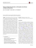 Impact of plant domestication on rhizosphere microbiome assembly and functions