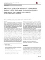 Differences in quality-of-life dimensions of Adult Strabismus Quality of Life and Amblyopia & Strabismus Questionnaires