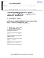 Changes over time and transfer of analogy-problem solving of gifted and non-gifted children in a dynamic testing setting