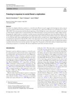 Freezing in response to social threat: a replication