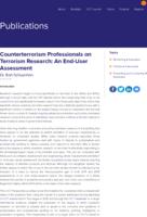 Counterterrorism professionals on terrorism research: an end-user assessment