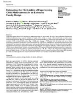 Estimating the heritability of experiencing child maltreatment in an extended family design