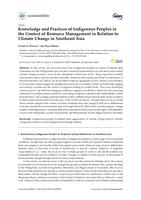 Knowledge and practices of indigenous peoples in the context of resource management in relation to climate change in Southeast Asia